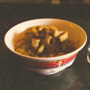 Yakimeshi de Cerdo